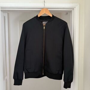 Everlane Classic Black Bomber Jacket
